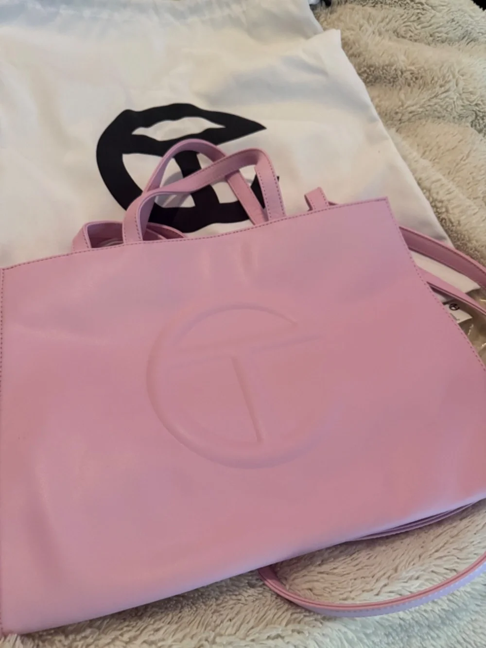 Telfar Bubblegum Pink Medium Shopping Bag - Picture 3 of 3